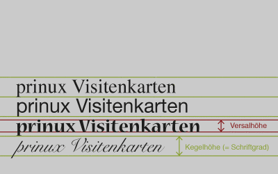 Optimale Schriftgrößen für Visitenkarten: Warum die Punktzahl wenig sagt