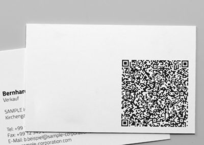 Visitenkarten mit QR-Code