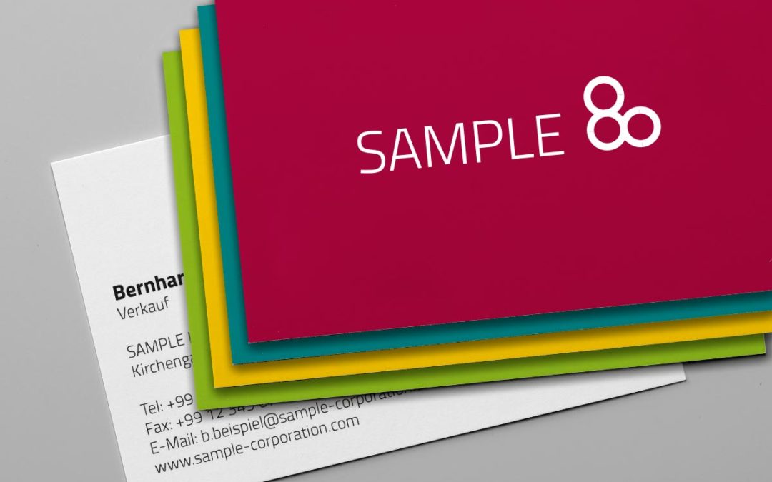 Visitenkarten mit wechselndem Design