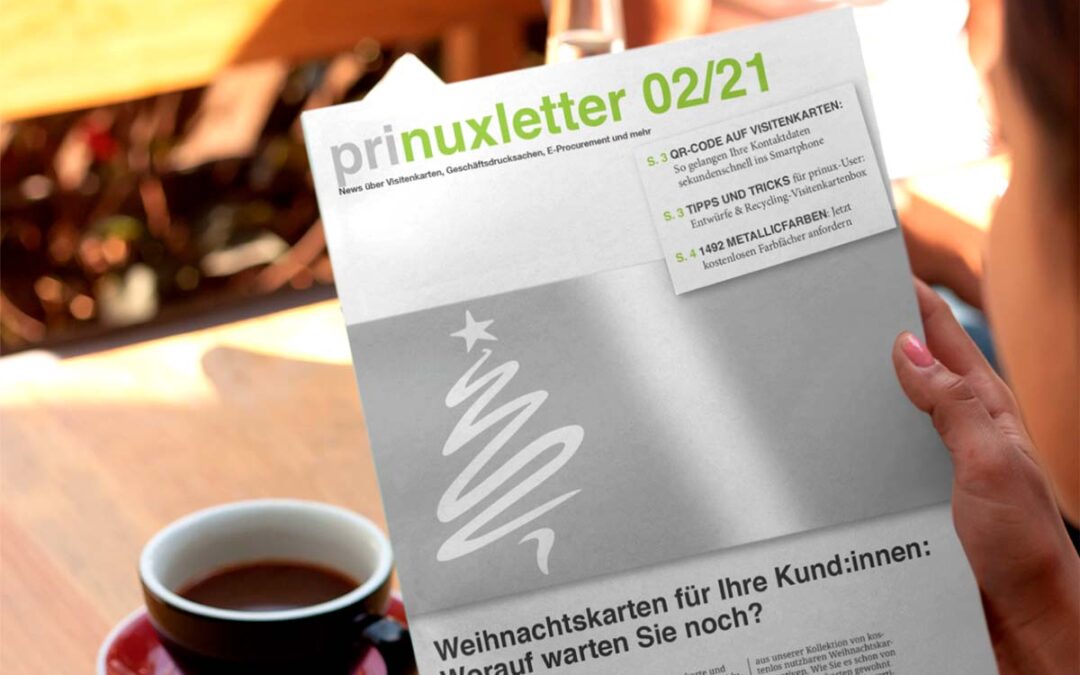 prinuxletter Nummer 2: Metallicfarben für Weihnachtskarten & Co